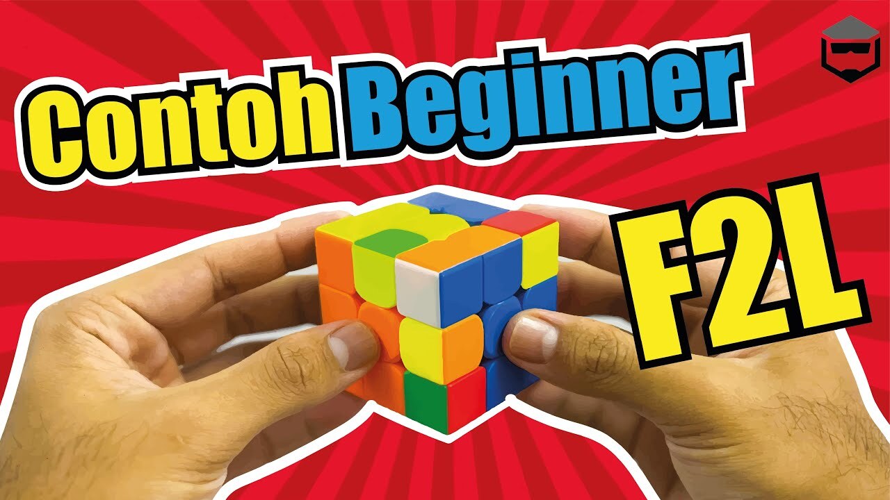 [CFOP] Contoh F2L Beginner | Hariz Azizan - YouTube